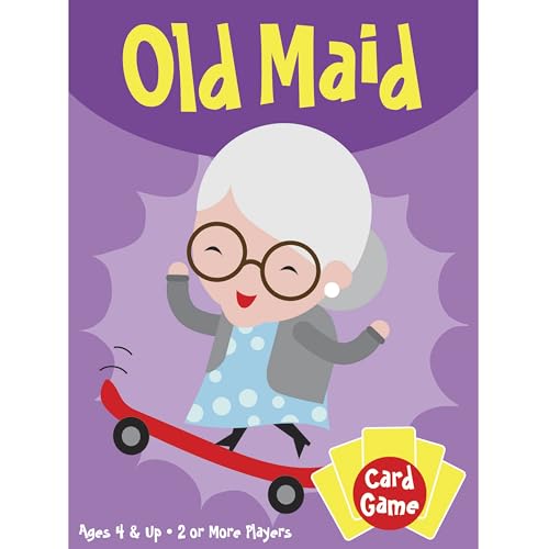 University Games Old Maid jumbo cards colorfully illustrated characters invite imaginative play.