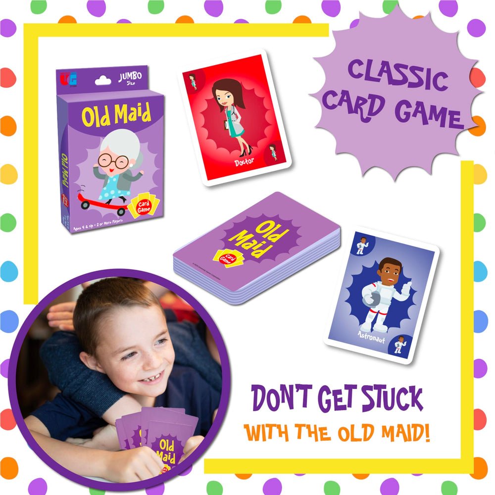 University Games Old Maid portable box design supports travel-friendly play.