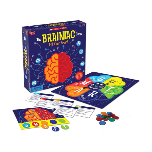 University Games Scholastic Brainiac Game question cards boost grade level practice