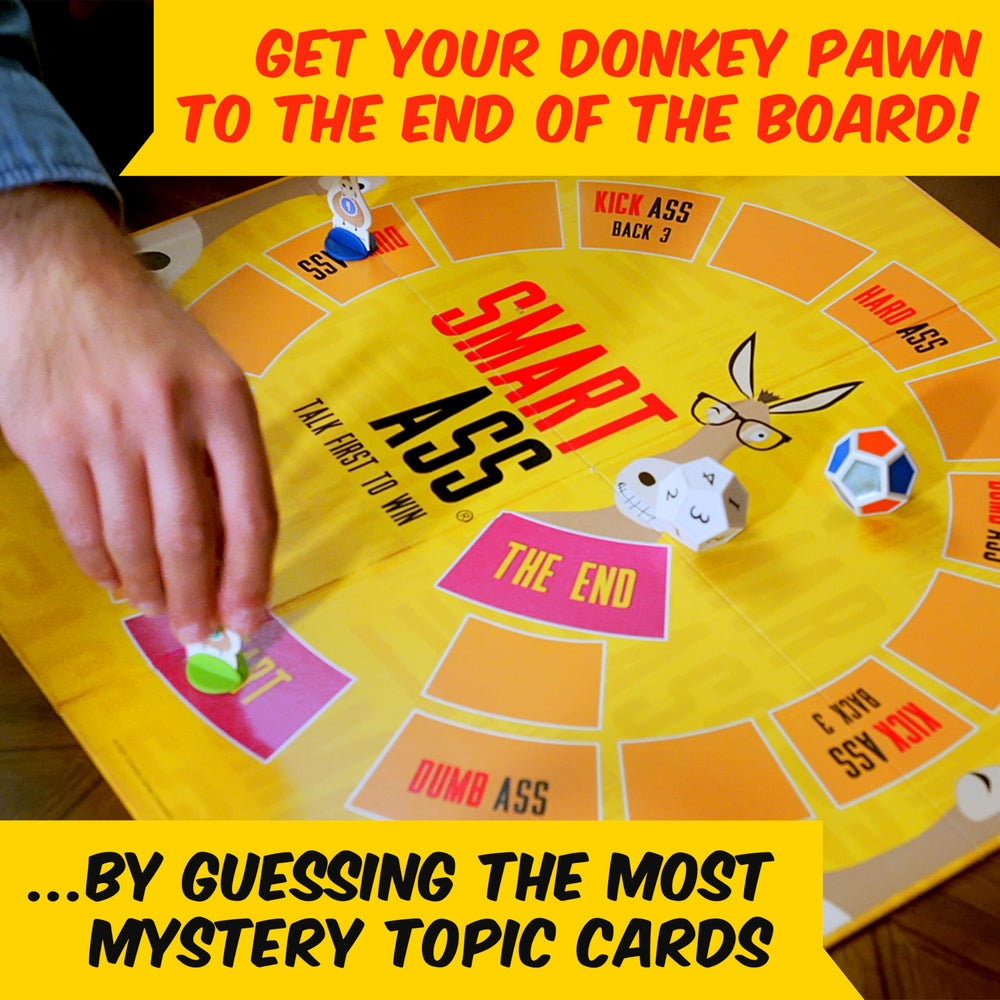 Front box design of University Games Smart Ass Trivia