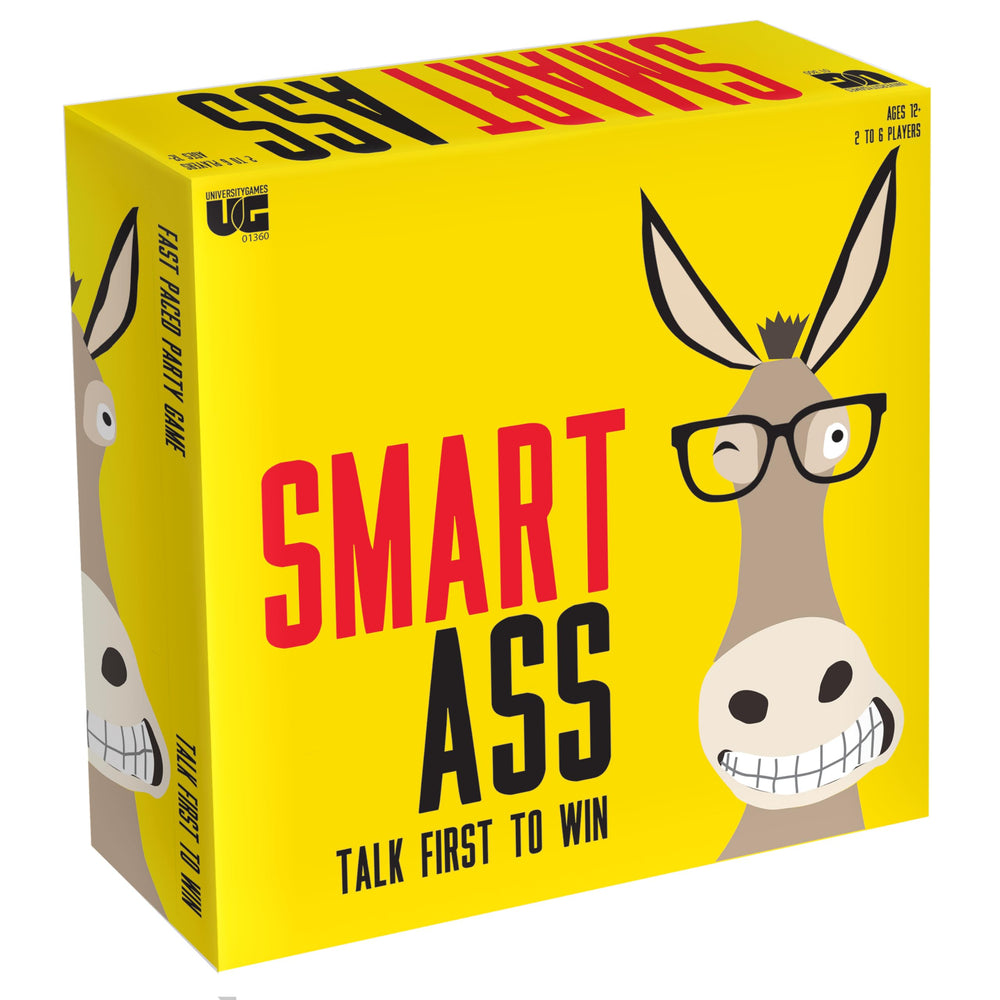 University Games Smart Ass Trivia game board for fast paced guessing and laughs