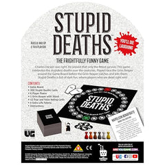 University Games Stupid Deaths cards fuel absurd scenarios and quick debates for laughs.
