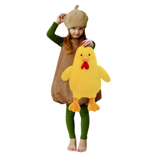 Uniwirtec cute chicken stuffed animal 11-inch soft plush for cuddling.