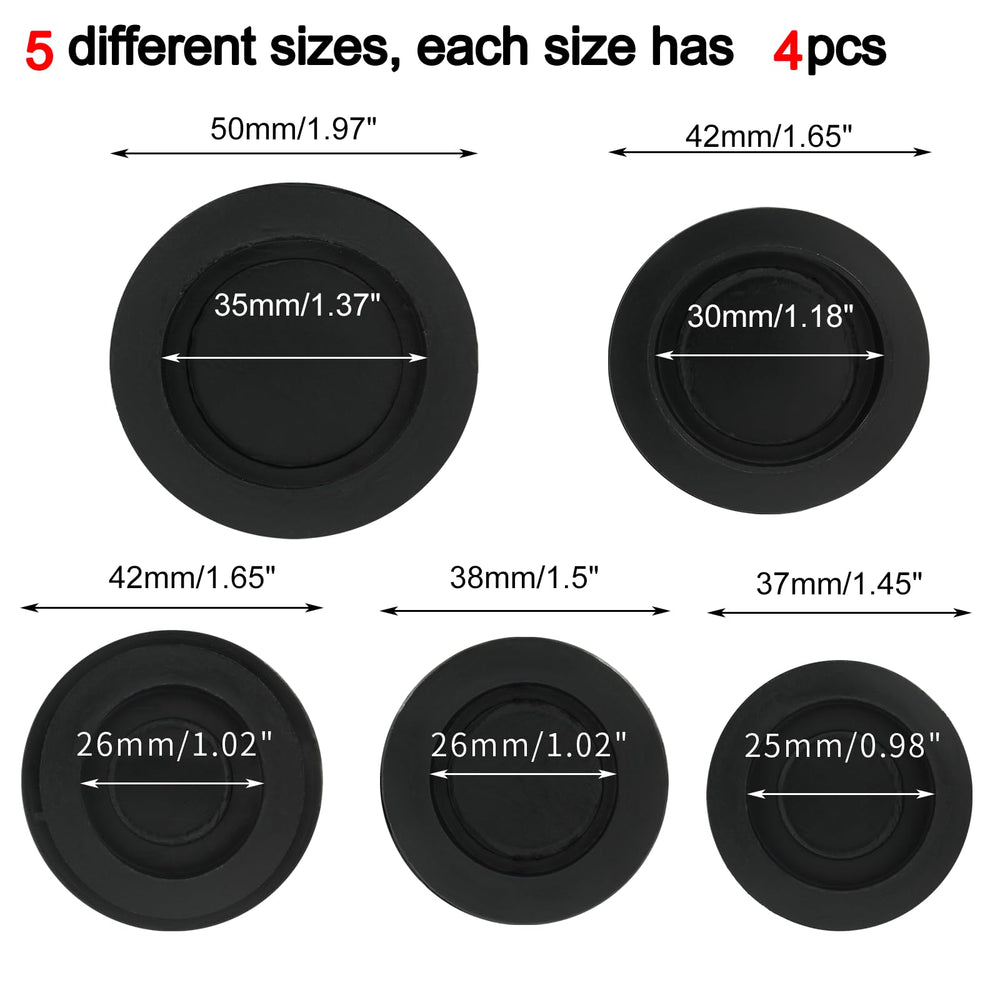 Unlorspy five-sizes hole plug set fits many piggy banks, ensuring snug closures.