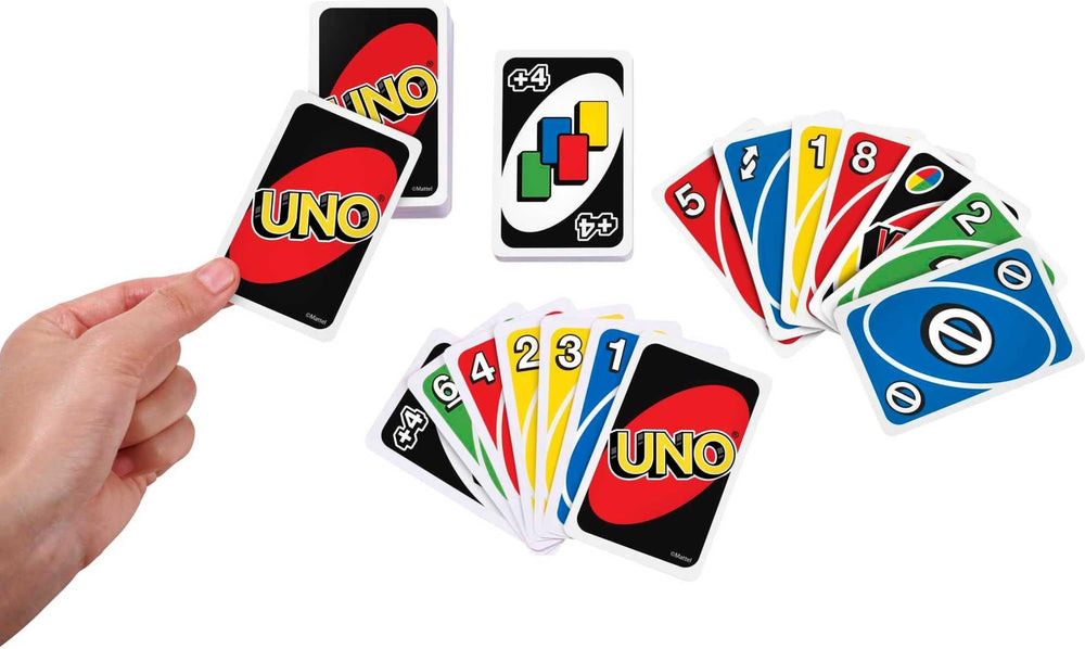 UNO color-blind symbols on cards aid color identification