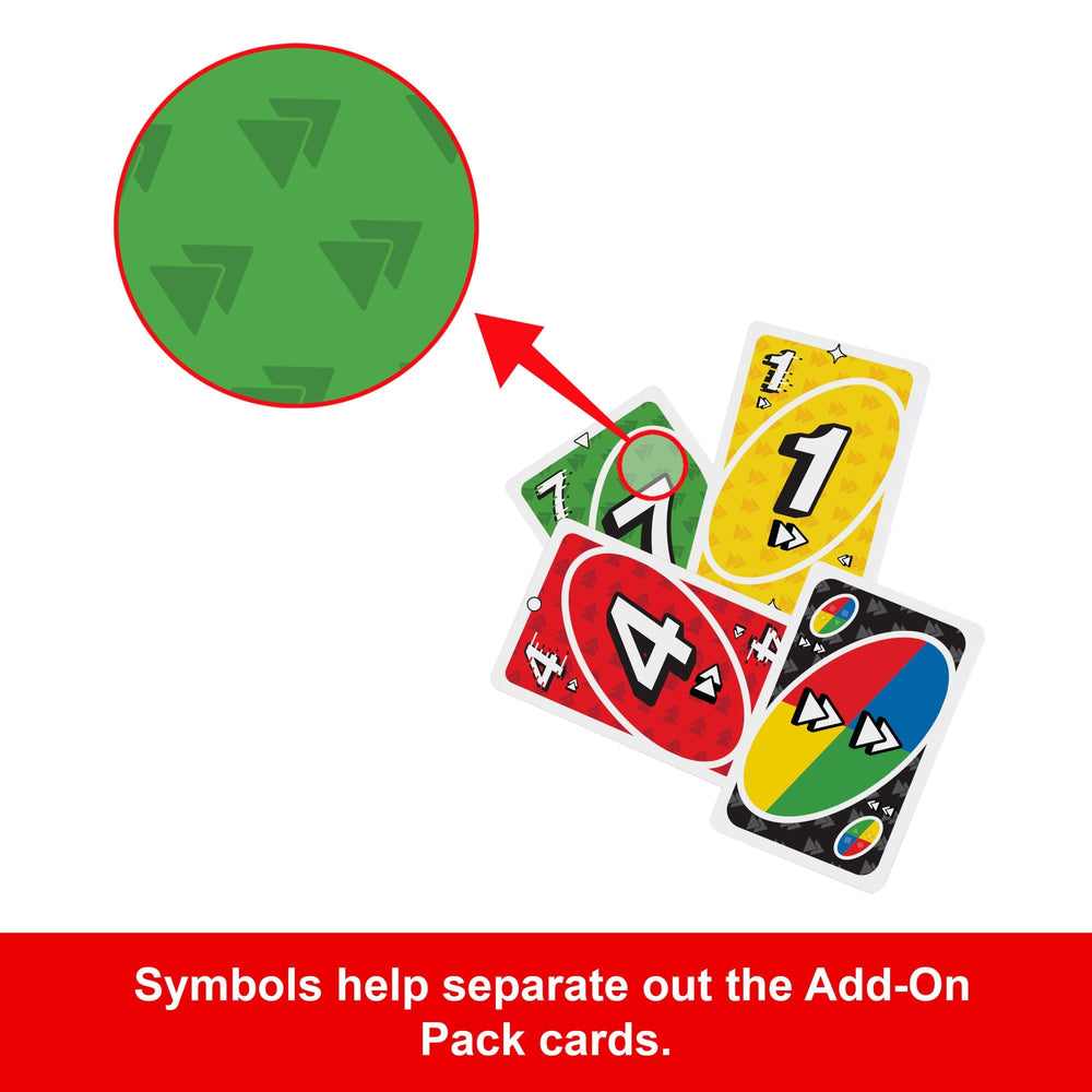 UNO Speed Pack icons aid color-blind players with clear symbols.