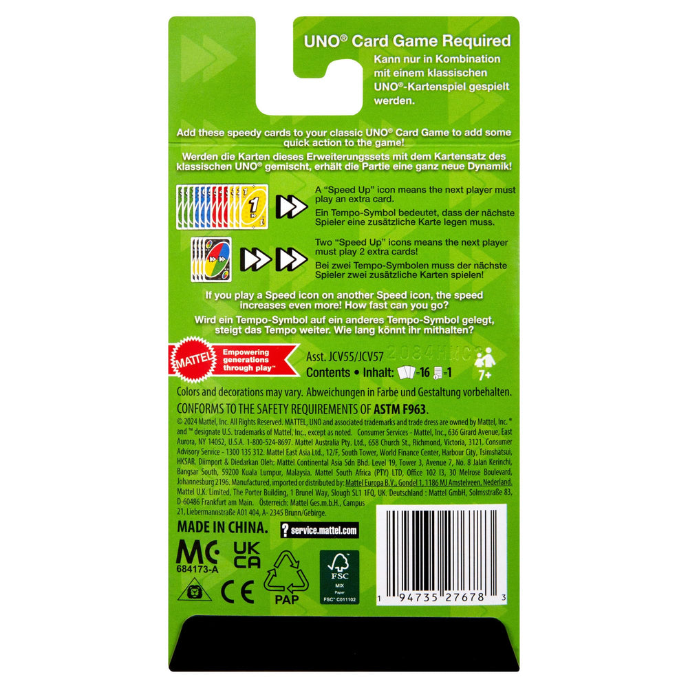 UNO Speed Pack mixed packs integration for flexible UNO sessions.