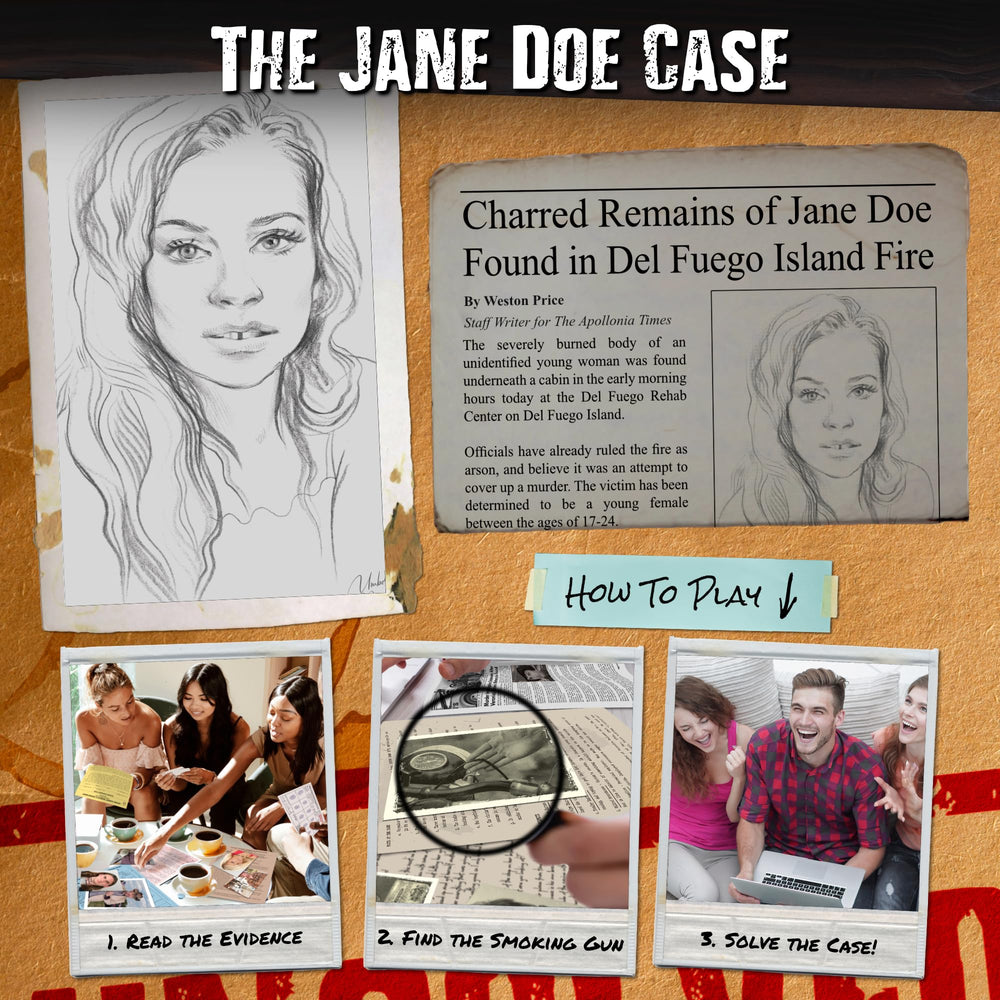 Unsolved Case Files: case file overview — gather over 50 documents for deep investigation.