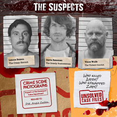 Unsolved Case Files Gardner Avery documents crime-scene visuals that enrich problem-solving play