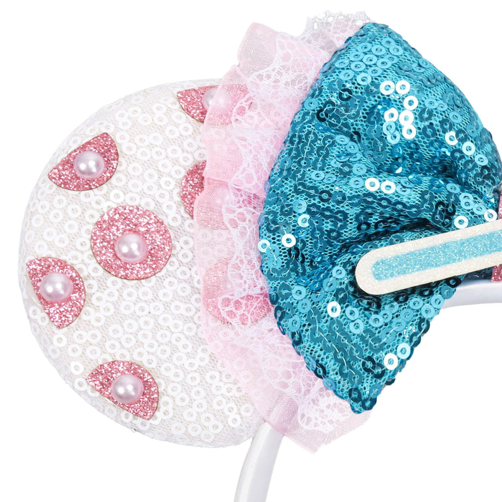 UNSPAZ shepherd's crook bow embellishment adds whimsical flair.