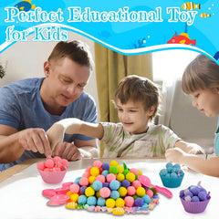 Unvola seahorse piece promotes focused attention and counting activities.