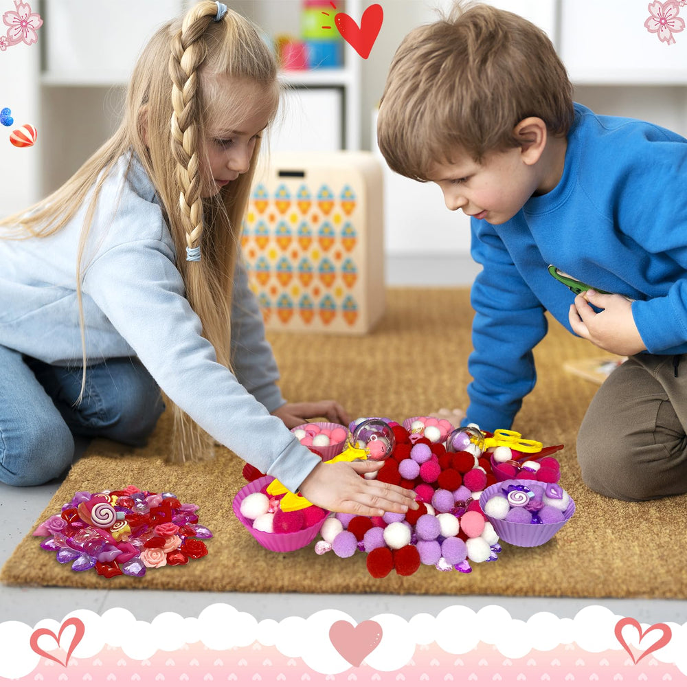 Unvola Valentines sorting cups with tweezers promoting precise grip and focus.
