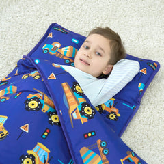 UOMNY roll-up nap mat design for easy transport.