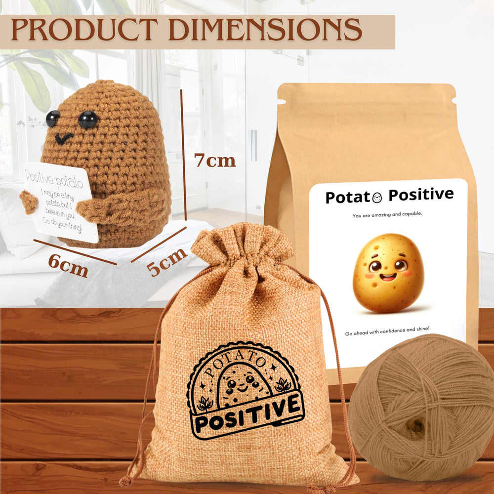 Uonel Positive Potato Crochet on a desk makes a memorable student gift.