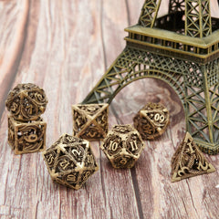 UONUOT polished metal dice offer tactile heft and durable finish