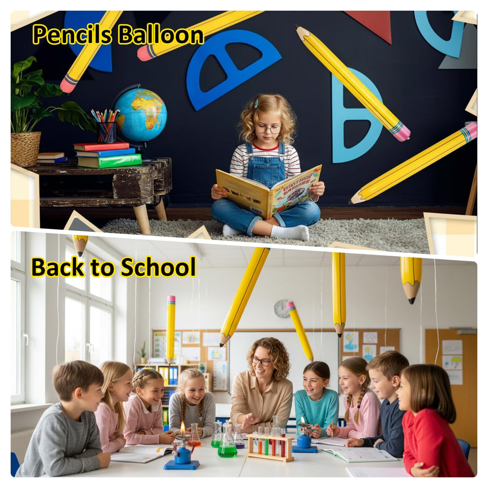 UooEA birthday party prop: oversized pencils for fun photo moments.