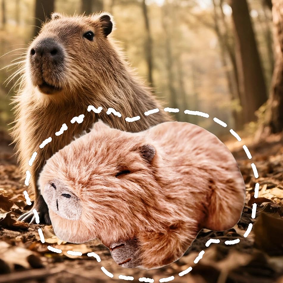 The microwavable pouch of the uoozii capybara heats for cozy warmth
