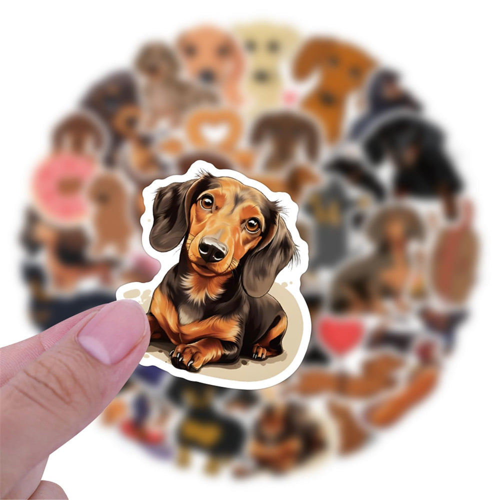 UoYYelly dachshund stickers for skateboards personalize boards with waterproof, long-lasting charm.