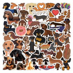 UoYYelly dachshund stickers for water bottles add cute personality and waterproof durability.