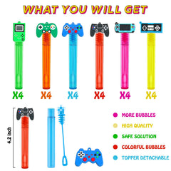 uoyoi colorful bubble wands with six color options