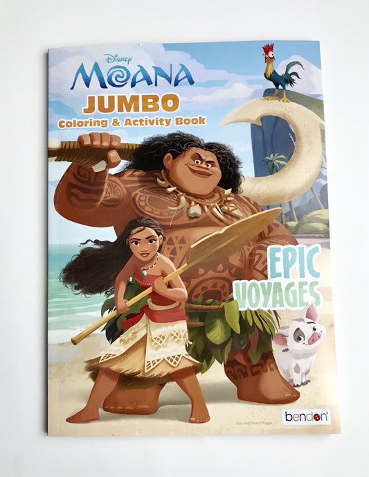 UPD Moana coloring activity book cover with vibrant artwork to spark creativity