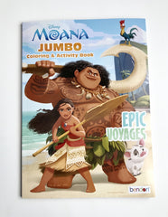 UPD Moana coloring activity book cover with vibrant artwork to spark creativity