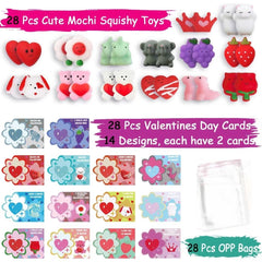 UPINLOOK valentines cards with squishy toys, multiple styles, perfect for school exchanges and celebration.
