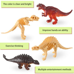 UPINS mini dinosaur figures storage box keeps figures organized after playtime