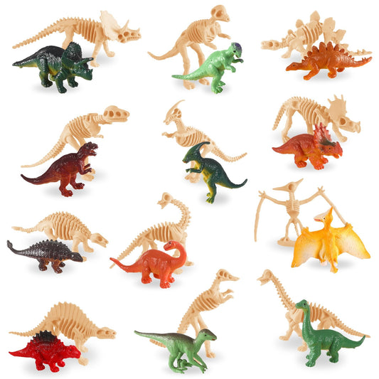 UPINS mini dinosaur skeletons collection for educational display and imaginative play