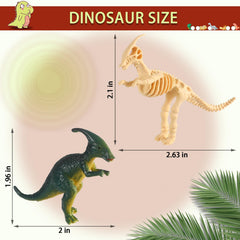 UPINS mini dinosaur statues assortment promotes creative storytelling and early science exploration