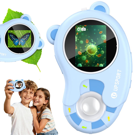 UPSPORT 2-in-1 kids microscope with video camera for engaging exploration
