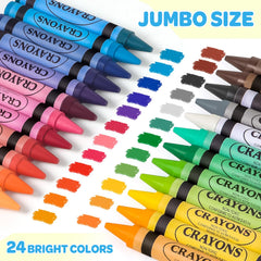 Uranus&No.1 easy-grip jumbo crayons support little hands during coloring.