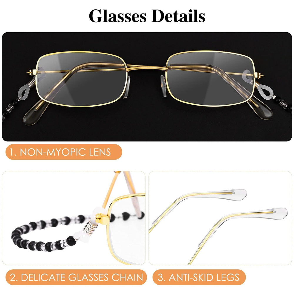 URATOT eyeglass chain keeps glasses secure during parties