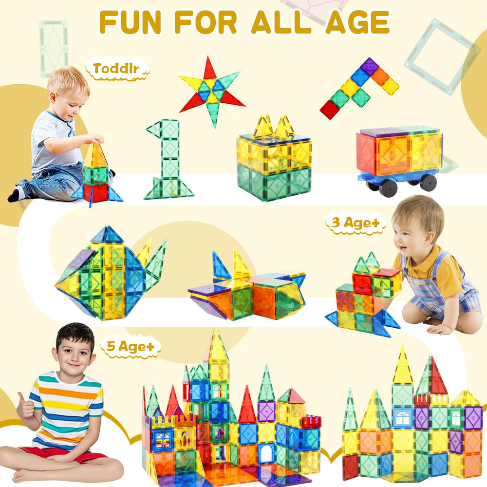 Urban Toys colorful magnetic pieces stimulate visual exploration and creativity