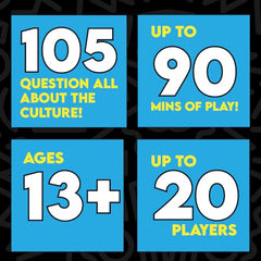 Friends gather around game-night setup with Urban Trivia 2nd Edition