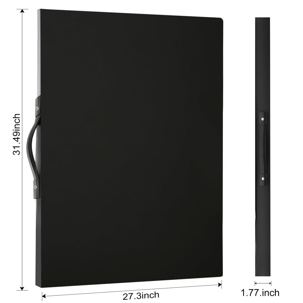 URHELPER puzzle storage folder back view highlighting slim, portable design.