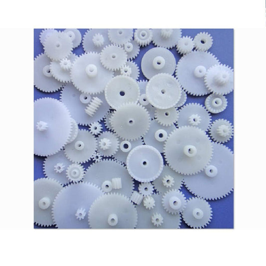 URIMPAVIDO 58pcs gears set for DC motors enables smooth gear trains.