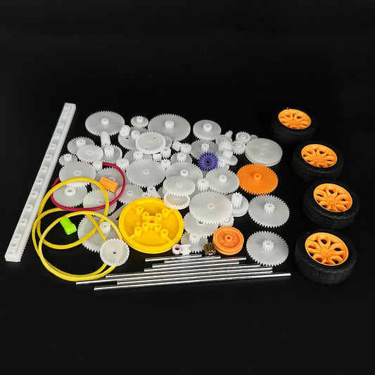 URIMPAVIDO 82pcs gear set for DC motors enables versatile DIY projects