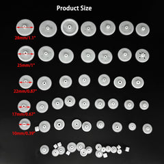 URIMPAVIDO small plastic gears for DC motors, ideal for DIY projects.
