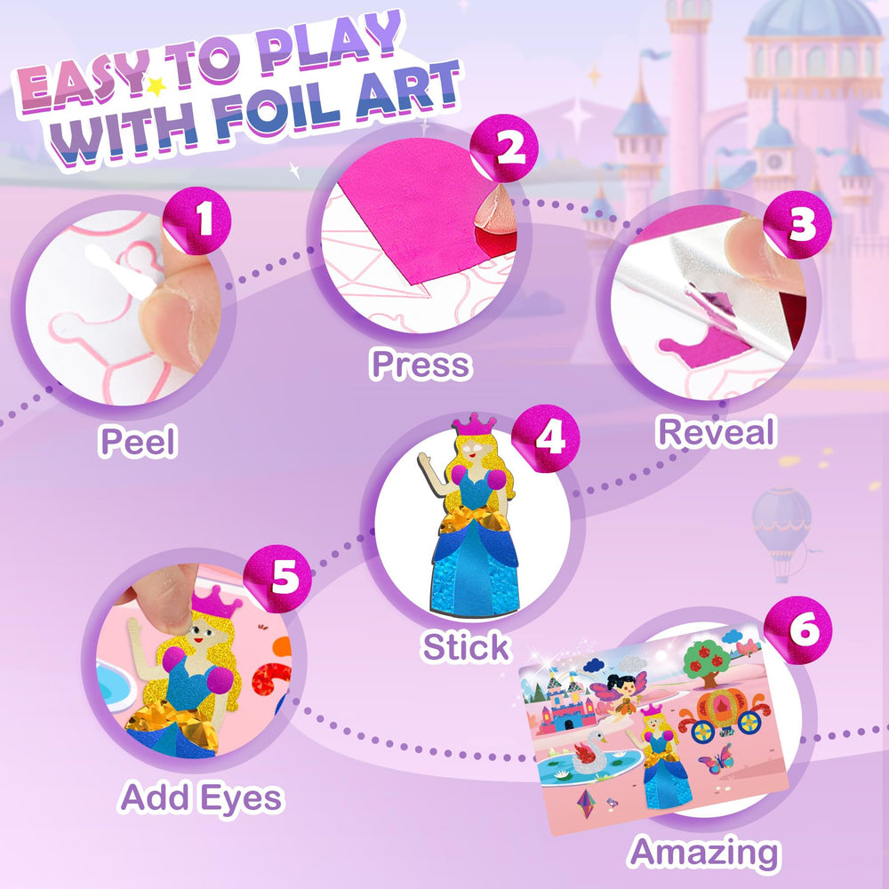 URMYWO foil art kit gift box ideal for birthdays and holidays.