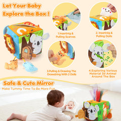 URMYWO Crinkle paper details add crunchy sounds for auditory stimulation and curiosity.