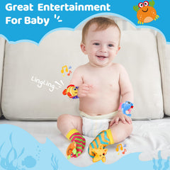 URMYWO newborn sensory set includes crinkle sounds for exploration