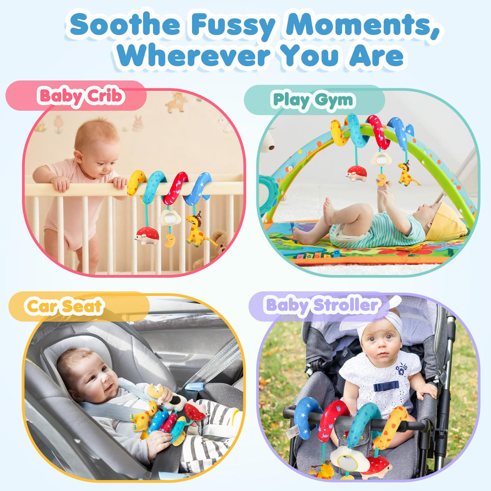 URMYWO wrap-around design around a stroller bar for easy setup