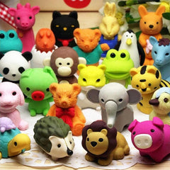 URSKYTOUS 34-piece animal erasers pack adds color to desks and classroom rewards