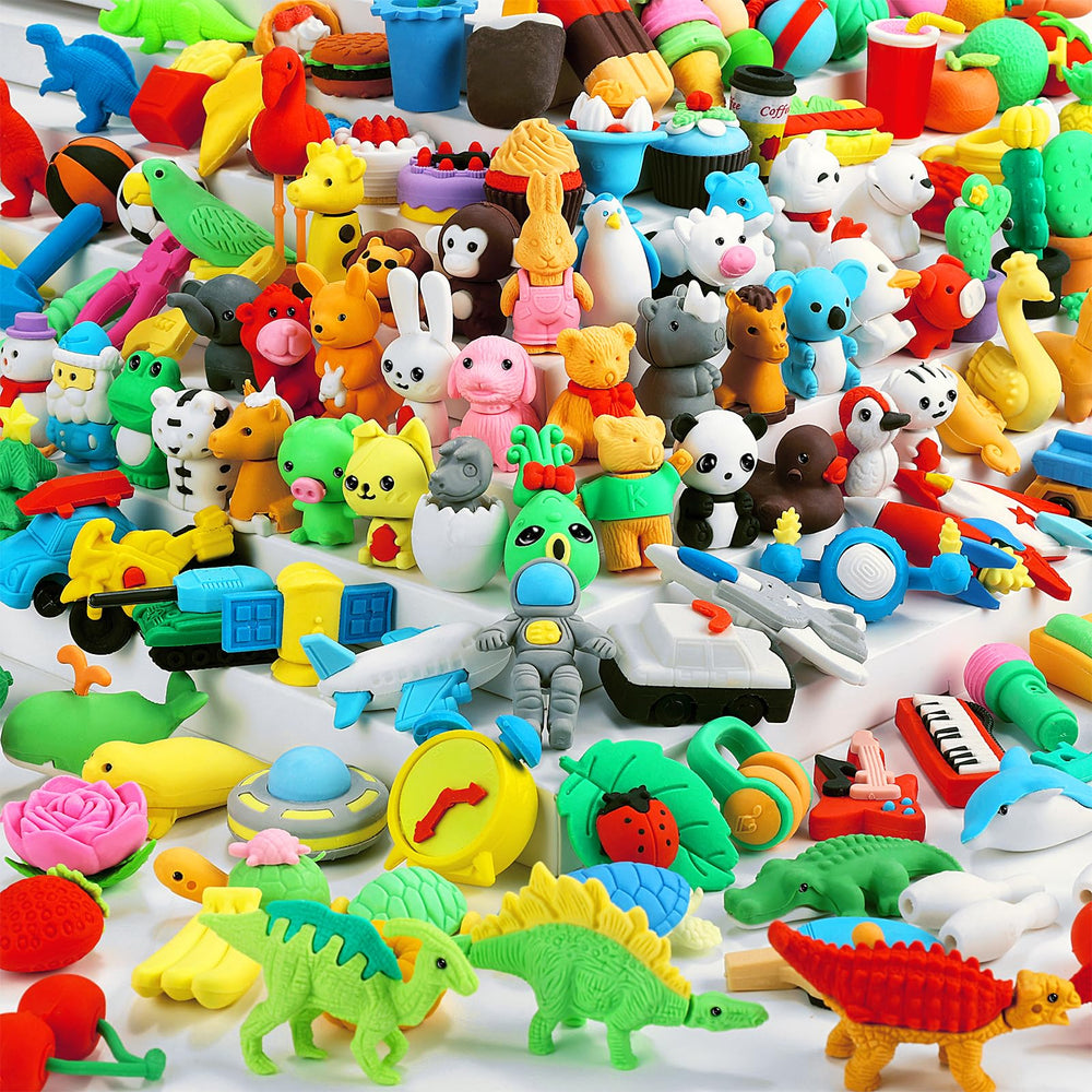 URSKYTOUS animal erasers collection for classroom rewards and imaginative play.