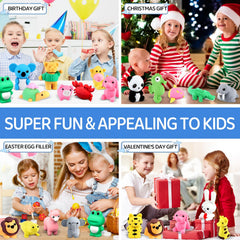 URSKYTOUS animal erasers safari bears and more enhance bag-fillers and party favors