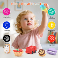 URSKYTOUS take-apart monkey eraser for puzzles and play