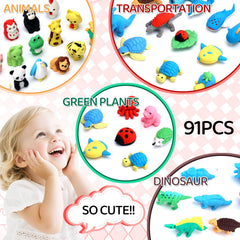 URSKYTOUS bright party favors erasers ideal for goody bags and Easter eggs