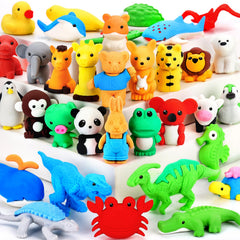 URSKYTOUS forest creature party favors eraser set enhances goody bags