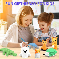 URSKYTOUS monkey take-apart eraser builds fine motor skills through hands-on rebuilding